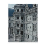 Chateau de Blois, Francis I wing, detail, the spir postcards