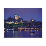 Chateau Frontenac Castle Night Quebec Postcard