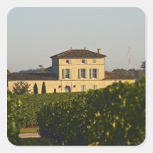 Chateau Lafleur Petrus and vineyard, in Pomerol, Square Sticker