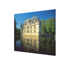 Chateau of Azay-le-Rideau, Indre-et-Loire, 4 Canvas Prints