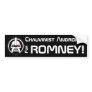 Chauvinist Androids for Romney! Bumper Sticker