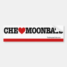Che Guevara - Che Heart Moonbats: BumperSticker Bumper Stickers