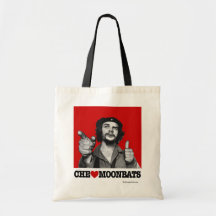 Che Guevara - Che Heart Moonbats Tote Bag