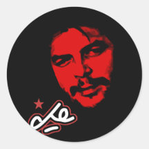 Che Guevara Red face customisable Stickers