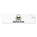 Cheap Pirate Costume bumper stickers