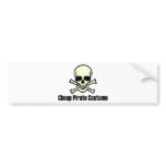 Cheap Pirate Costume bumper stickers