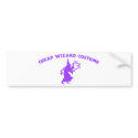 Cheap Wizard Costume (Version B) bumper stickers