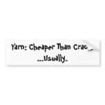 Cheaper than crack bumper sticker bumper stickers