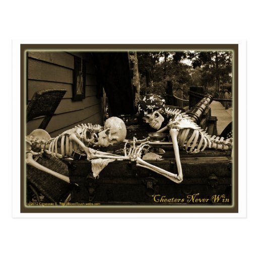 Cheaters Never Win Postcard