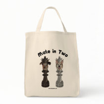 Check Mate in Two Dogs Tote Bag