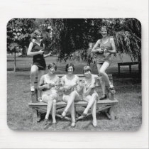 Check Out Those Ukuleles! - 1920s Mousepad