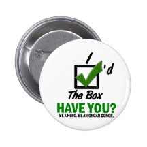 Check The Box Be An Organ Donor 2 Button