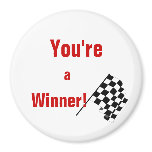 Checkerd Flag Custom Magnet MM17 lg