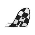 Checkered Flag Letter A Embroidered Jacket