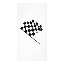 Checkered Flag Photo Card