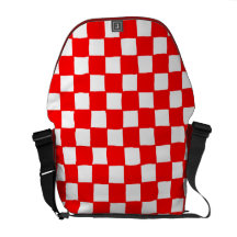 checkered pattern (red) クーリエバッグ