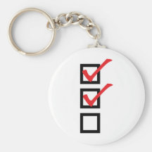 checklist icon keychains