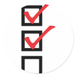 checklist icon stickers