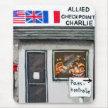 Checkpoint Charlie,Berlin, Cartoon (ct) Mouse Pad