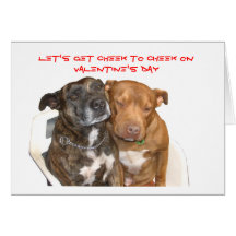 Cheek to Cheek Staffy Valentine Card