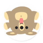 Cheeky Cartoon Bear sticker