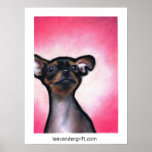 Cheeky Chihuahua, leevandergrift.com posters