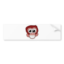 Cheeky Monkey Bumper Sticker