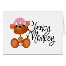 Cheeky Monkey - Girl Tshirts and Gifts Card