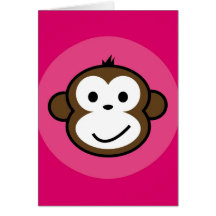 Cheeky Monkey Greeting Card