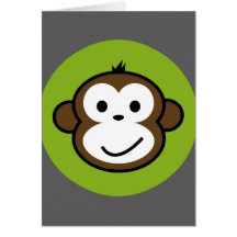 Cheeky Monkey Greeting Card