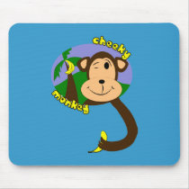 Cheeky Monkey Mouse Pads