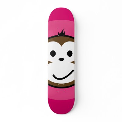 Cheeky Monkey Skateboard Decks by funkyartlittlepeople