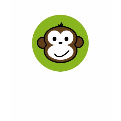 Cheeky Monkey Tshirt by funkyartlittlepeople