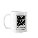 Cheeky Witch Pentagram Collection (Black & White) mugs