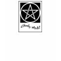 Cheeky Witch Pentagram Collection (Black & White) t-shirts