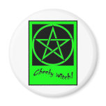 Cheeky Witch Pentagram Collection (Green) magnets