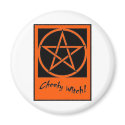 Cheeky Witch Pentagram Collection (Orange) magnets