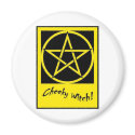 Cheeky Witch Pentagram Collection (Yellow) magnets