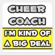 Cheer Coach .. I'm Kind of a Big Deal Stickers