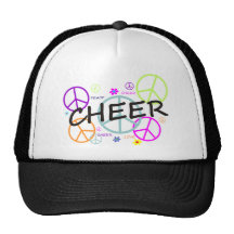 Cheer Coloured Peace Signs Hat