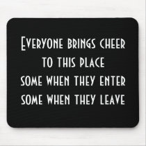 Cheer Quote mousepads