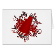 Cheer Red and White Qualities Card