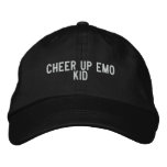 cheer up emo kid embroidered hats