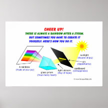 Cheer up, there is always a rainbow after a storm. print