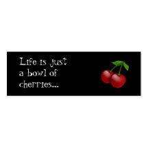 Cheerbomb MiniCard: Bowl of Cherries Business Cards