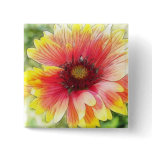 Cheerful Blanket Flower Bloom Button