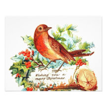 Cheerful Christmas Greetings Personalised Invitations
