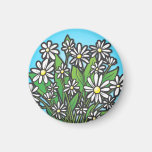 Cheerful Daisy magnet
