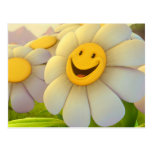 Cheerful Flowers Smile Post Card