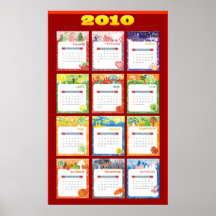 Cheerful Kids Calendar poster